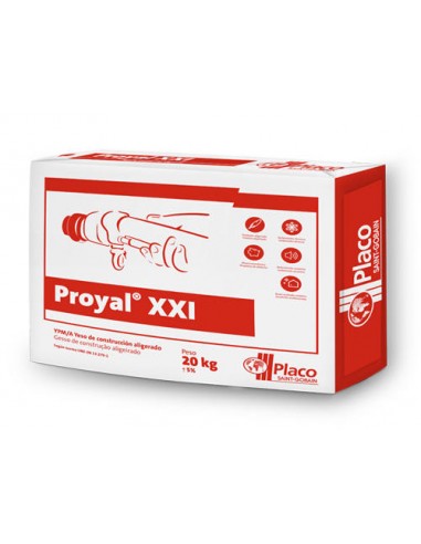 SACO GESSO ALIGEIRADO PROYAL XXI 20KG PALETE 64UN