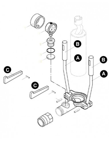 Suporte de Camisa da máquina de projetar Putzmeister MP25