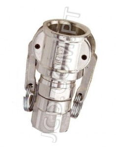 record femea 27 com rosca 2 orelhas em alumínio, Acoplamentos, mangueiras, rosca, engates, rosca rotativa