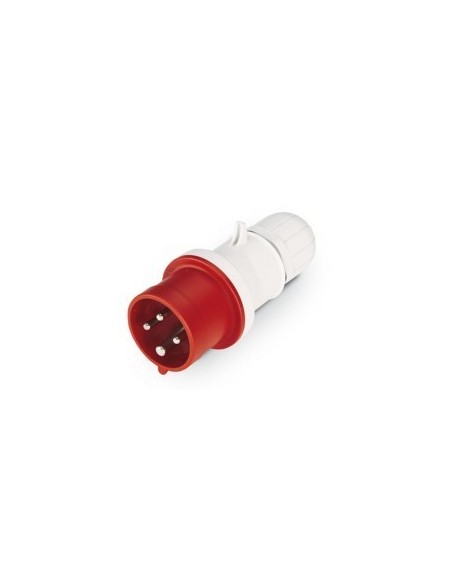 Ficha macho, 4 Pinos, 4 polos, Ficha CEE, Ficha Macho, Ficha de 4 Pins, Ligações eletricas, Ficha CEE, Trifásica