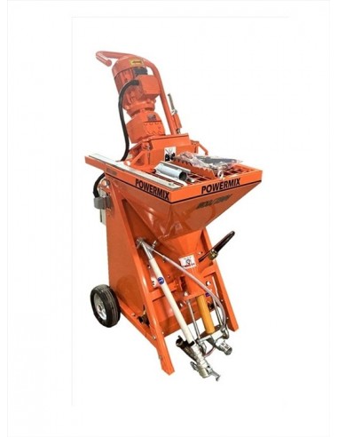 Maquinas de Projetar, Maquinas Monofásicas, Powermix em Portugal, Projetar Reboco, Gesso, Argamassa em saco, Preços