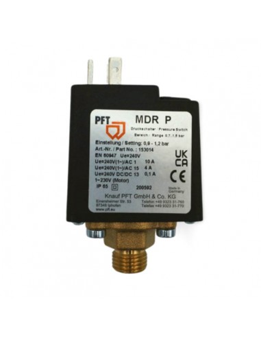 Pressostatos, Pressostato de pressão, Peças, Acessórios, Maquinas de projetar, PFT, Sistema de Aguas, Pressostato
