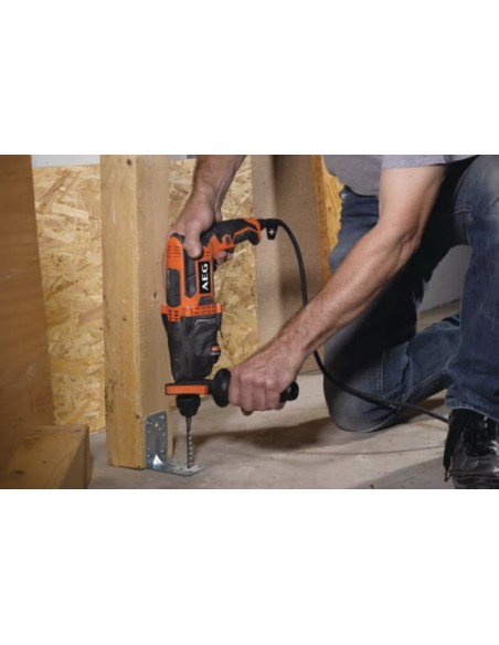 Martelo rotativo SDS-PLUS 800W, Potente motor de 800W, 24mm de capacidade de furação em betão, percussão, Berbequim