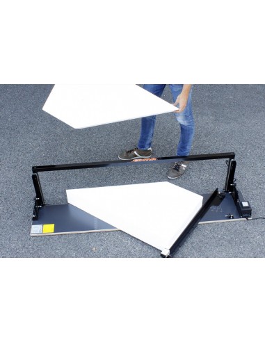 Corte de placas de esferovite, Capoto, Corte de esferovite com fio quente, Corte de EPS, Placas XPS, horizontal, constru