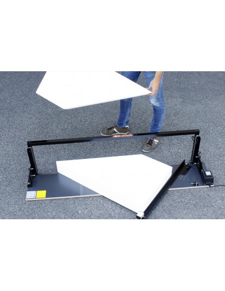 Corte de placas de esferovite, Capoto, Corte de esferovite com fio quente, Corte de EPS, Placas XPS, horizontal, constru