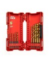 Estojo de 10 brocas, perfuração, furar, Ferramentas em promoção, Ferramentas Milwaukee, Ferramentas para construçã