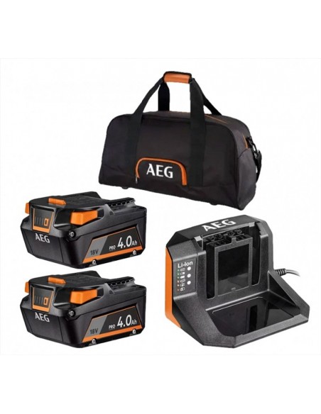 kit baterias, carregador, AEG SETLL 1840SLK1, Ferramentas sem fio, ferramentas a Bateria, Ferramentas AEG, Ferramentas