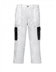 Calças de trabalho, Cor: branca, roupa e calçado de trabalho, Ferramentas em promoção, Ferramentas para construção