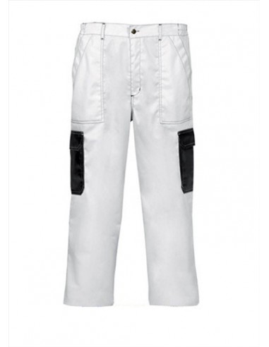 Calças de trabalho, Cor: branca, roupa e calçado de trabalho, Ferramentas em promoção, Ferramentas para construção