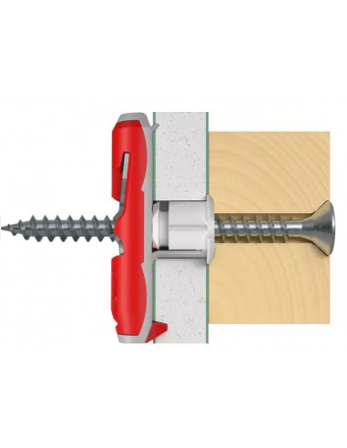Buchas Duotec, 12, Fischer, Nylon, parafusos, cargas elevadas, fixação, buchas, materiais de fixação