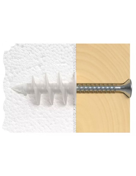 Buchas Autoperfurantes Fid Fischer, Buchas para Capoto, Buchas PVC, Placas de esferovite, ETICS, Fixação no Capoto