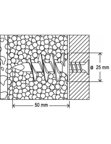 Buchas Autoperfurantes Fid Fischer, Buchas para Capoto, Buchas PVC, Placas de esferovite, ETICS, Fixação no Capoto