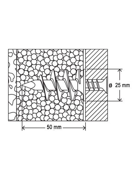 Buchas Autoperfurantes Fid Fischer, Buchas para Capoto, Buchas PVC, Placas de esferovite, ETICS, Fixação no Capoto