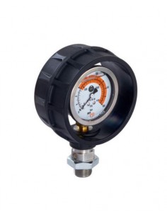 Manómetro de saída falange 0-100bar, rosca 1/2 polegada, Medidor de pressão, pressão de ar, pressão de água, maqui