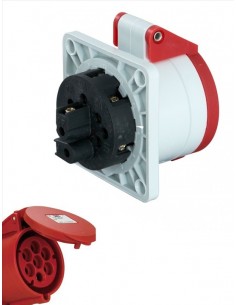 Tomada Fêmea, Ficha 7 Pins, 16 Amperes, Tomada industrial, PFT, Tomadas, Quadros elétricos, material eletrico