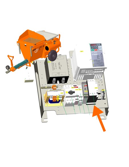 Contactor com auxiliar, DILM25-10, Maquinas, elétrico, Peças, Acessórios, Construção, Material elétrico para Maqui