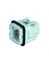 Ficha Cega Macho com 4 pinos, Ficha HDC Macho, 4 polos, Harting, Fichas HDC, conectores, Fichas, maquinas, PFT G4