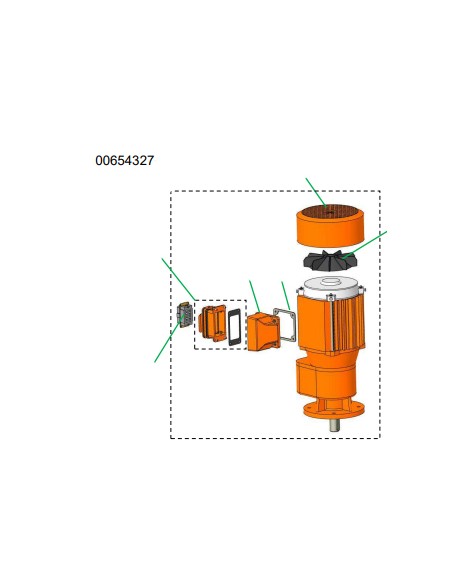 Peças e acessórios para Motor, Ritmo L Plus, Peças de origem, peças para máquinas de projetar, Cardan, Máquinas PF