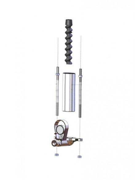 Falange inferior de suporte de camisa com Manómetro, Mixer Plus, Mustang, maquinas para projeção de reboco, Argamassa