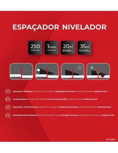 Espaçadores Niveladores, Distanciadores plástico, distanciador para Ladrilhos, Cunhas, Ladrilhadores, pavimentos, piso
