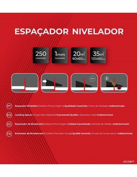 Espaçadores Niveladores, Distanciadores plástico, distanciador para Ladrilhos, Cunhas, Ladrilhadores, pavimentos, piso