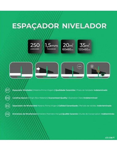 Espaçadores Niveladores, Distanciadores plástico, distanciador para Ladrilhos, Cunhas, Ladrilhadores, pavimentos, piso