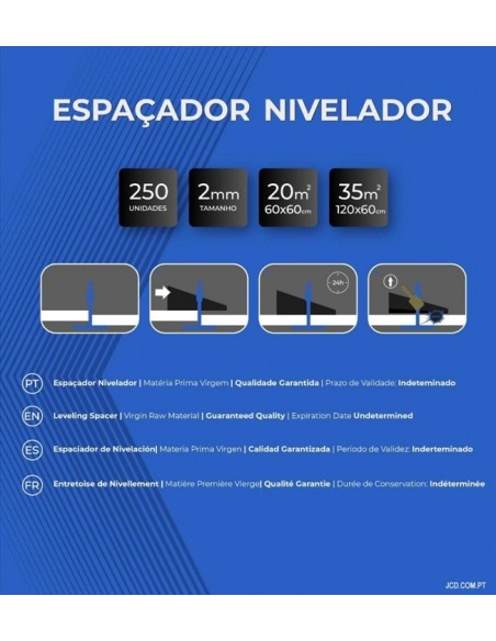 Espaçadores Niveladores, Distanciadores plástico, distanciador para Ladrilhos, Cunhas, Ladrilhadores, pavimentos, piso