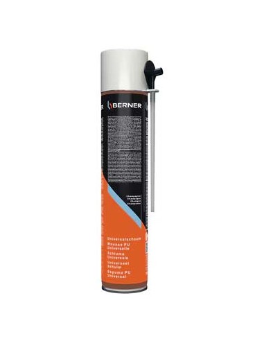 Spray Espuma de Poliuretano, Berner, 750 ML, Berner, Ferramentas para Isolamentos, Espumas e Silicones, Produtos Berner