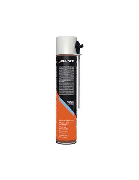 Spray Espuma de Poliuretano, Berner, 750 ML, Berner, Ferramentas para Isolamentos, Espumas e Silicones, Produtos Berner