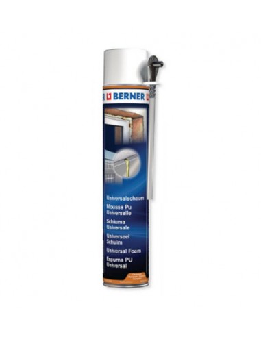Spray Espuma de Poliuretano, Berner, 750 ML, Berner, Ferramentas para Isolamentos, Espumas e Silicones, Produtos Berner