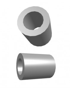 Casquilho Nylon D48X30X60, Putzmeister, PM, Casquilhos, Maquinas de betonilha, Máquinas Putzmeister, máquinas