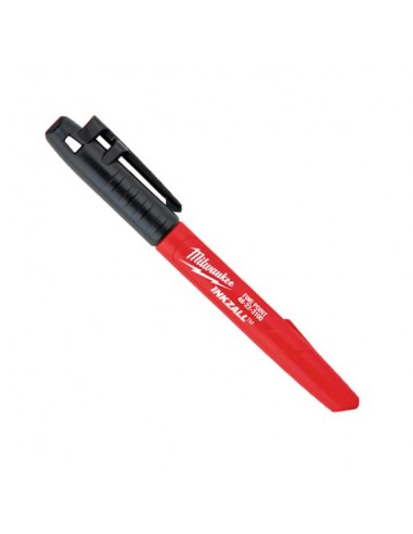 Marcador de tinta permanente, bico fino, Milwaukee, Marcadores, Marcação, Obra, Construção, Marcador, cor preta, pre