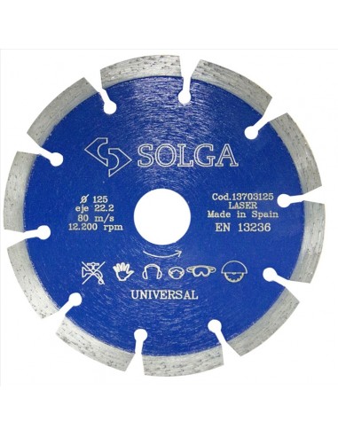 Série Azul, Solga, Corte seco, Diamante, Discos diamantados, diamante, gama Universal, Solga, Marca, Ferramentas, Solga