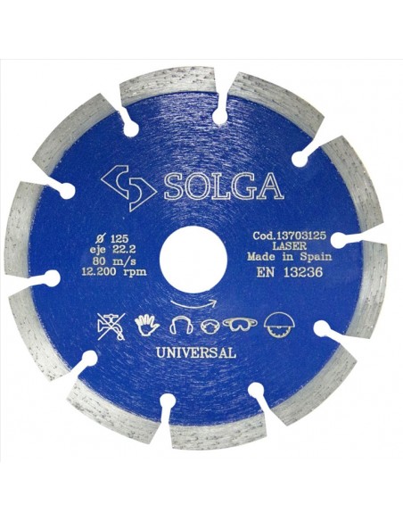 Série Azul, Solga, Corte seco, Diamante, Discos diamantados, diamante, gama Universal, Solga, Marca, Ferramentas, Solga