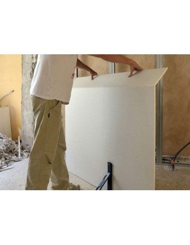 Corte de esquadria, Placas de gesso, Pladur, Gramilho, Marcação e corte, placas de gesso