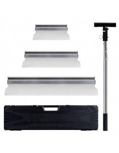 Conjunto de Espátulas INOX com Cabo Telescópico, antiderrapante, cabo telescópico em alumínio, Ferramentas Werku