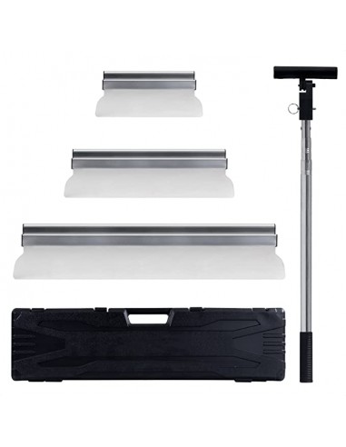 Conjunto de Espátulas INOX com Cabo Telescópico, antiderrapante, cabo telescópico em alumínio, Ferramentas Werku
