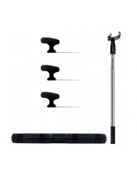 Conjunto de Espátulas INOX com Cabo Telescópico, antiderrapante, cabo telescópico em alumínio, Ferramentas Werku