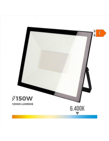 Projetor Led 150 W 6400 K 12000 Lumens EDM, 350X310X45 mm, Iluminação para obras de construção, iluminação