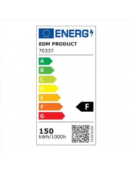 Projetor Led 150 W 6400 K 12000 Lumens EDM, 350X310X45 mm, Iluminação para obras de construção, iluminação