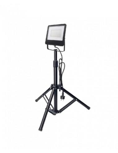 Projetor Led com Tripé, EDM, 100 Watts, 6400K 8000 Lm, Tripe de altura ajustável, Projetores para pintores, estucadore