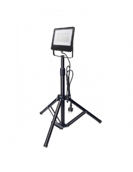 Projetor Led com Tripé, EDM, 100 Watts, 6400K 8000 Lm, Tripe de altura ajustável, Projetores para pintores, estucadore