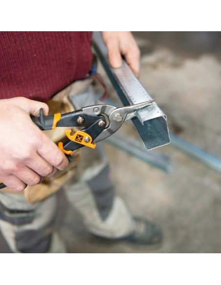 Tesouras de chapa, Metal, Universal, Tesoura de Cortar Chapa Mondelin, ferramentas manuais, Corte de perfis, montantes