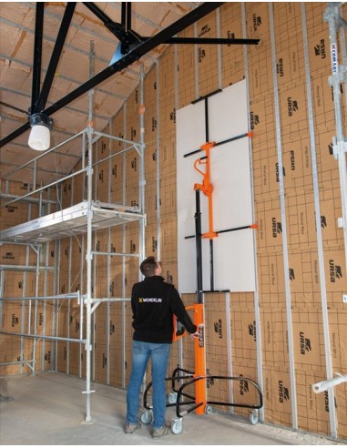 Elevador pladur, Elevador de placas, Levpano, Placas gesso, preços, aplicação, placas gesso cartonado, Montagem