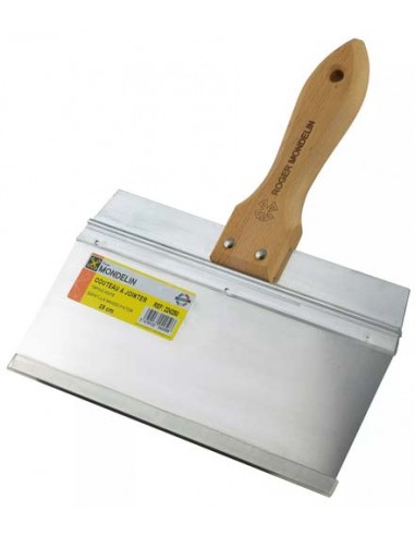 Espatula com cabo de madeira lamina inox, Plaquistas, ferramentas, Lamina Inox, Alisadora Inox para gesso cartonado