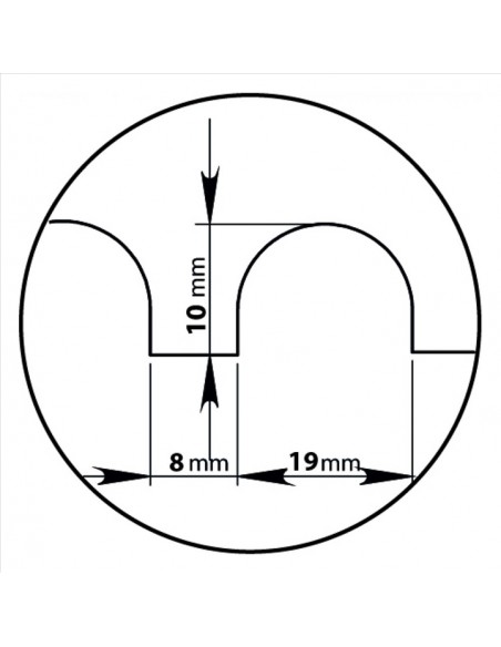 Liçosa dentada, Liçosas dentadas, Ladrilhadores, estrutura fibra de vidro, lamina, 0,6 mm, dentes redondos, ferramenta