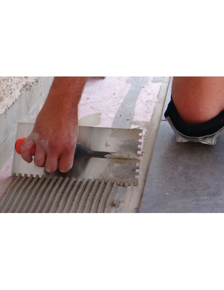 Liçosa dentada, Liçosas dentadas, Ladrilhadores, estrutura fibra de vidro, lamina, 0,6 mm, dentes quadrados