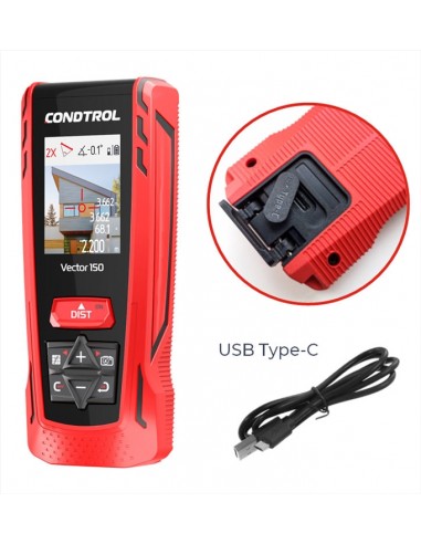 Medidor de distancias, Medidor Laser, Condtrol, Ferramentas a laser, medição, Construção, 150 metros