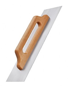 Palustras Inox Kaufmann. Ferramenta com cabo largo e oleado de faia, Afagadeira, Pega de madeira aparafusada, Kaufmann