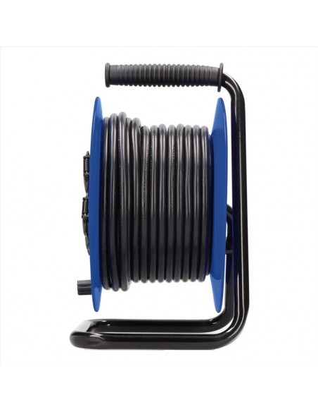 Rolo de fio eletrico, extensão, rolo de cabo, material eletrico, Carretel de Cabo, 4 tomadas com terra